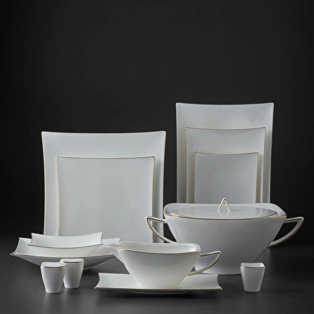 Jumbo Wind Gold 64 Parça 12 Kişilik Yemek Takımı 3357