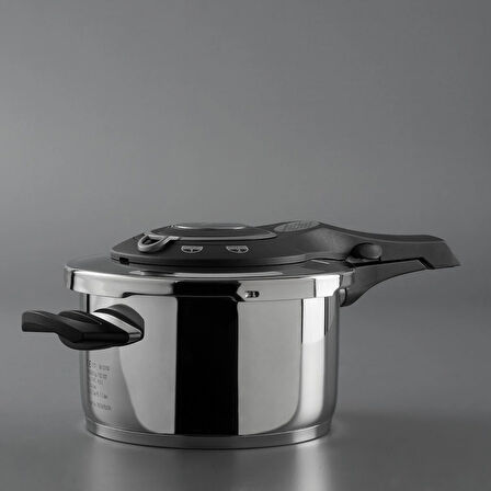 Jumbo Procook 4,5 lt Siyah - Gri Düdüklü Tencere