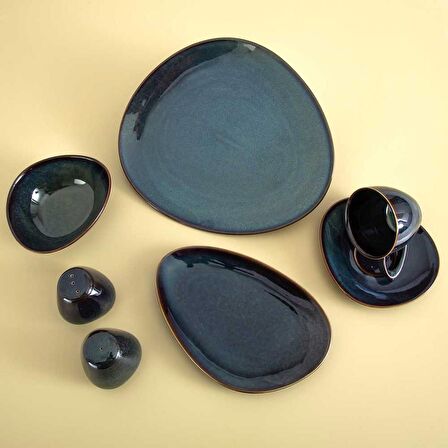 Jumbo Browni Stoneware 28 Parça Kahvaltı/Servis Takımı