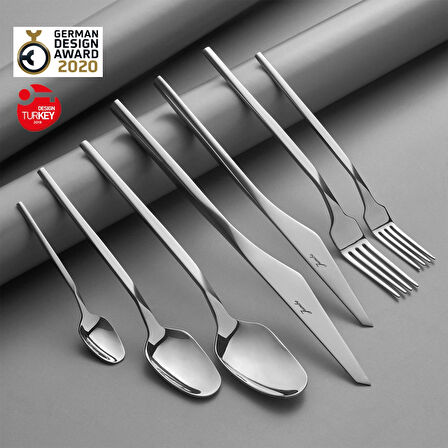 Jumbo 500.01.01.5632 5100 Quartz Çatal Kaşık Bıçak Set 84 Parça 12 Kişilik