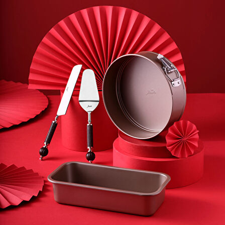 Jumbo Gold Bake Kelepçeli Kek Kalıbı