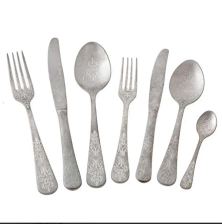 Jumbo Antique 12 Kişilik 84 Parça Çatal Kaşık Bıçak Takımı