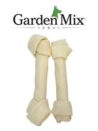 Gardenmıx Beyaz Düğümlü Derı Kemık 7-7,5” – 2 Lı