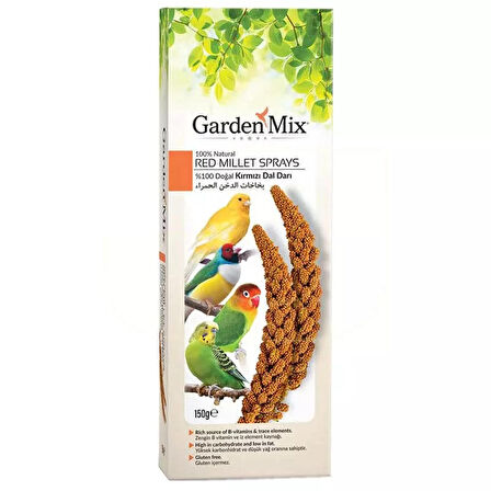 Garden Mi x Platin Kırmızı Dal Sade 150 Gr Muhabbet Kuşu Çubuk Yemi 