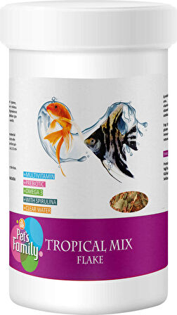 Pets Family Tropıcal Mıx Flake 100ml/15g