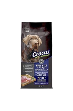 Crocus Kuzu Etli Pirinçli 15 kg Yetişkin Köpek Maması