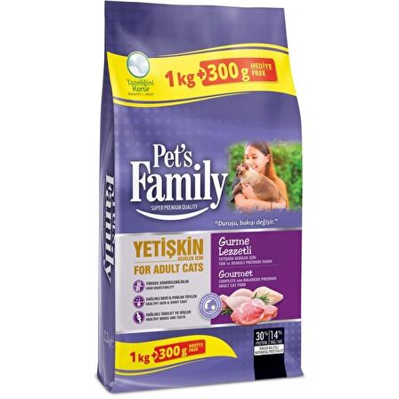 Pets Family Balıklı Yetişkin Yaş Kedi Maması 300 gr