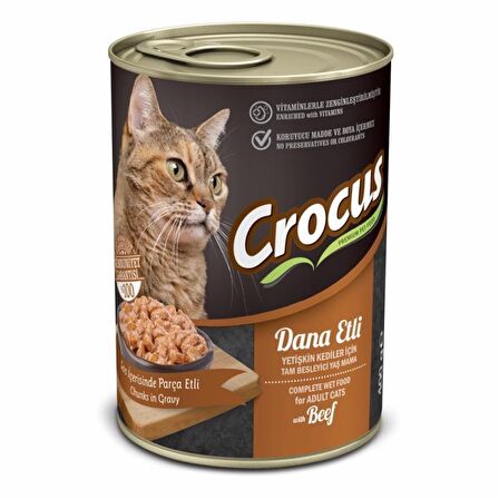 Crocus Dana Etli Kedi Yaş Mama 400gr