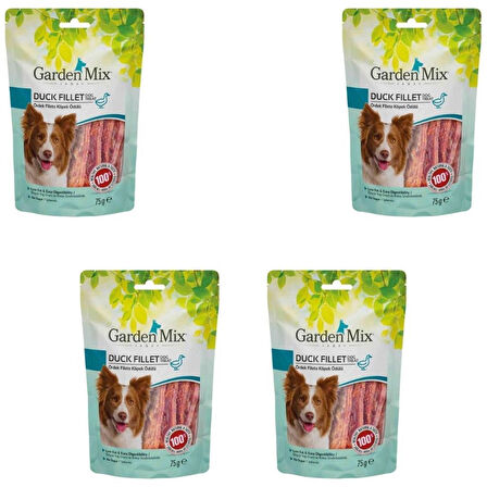Gardenmix Ördekli Fileto Köpek Ödül Maması 75gr x 4 Adet