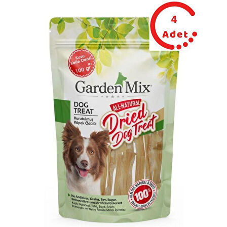 Garden Mix Kurutulmuş Kuzu Kelle Derisi 100 Gr x 4 Adet