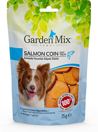 Garden Mix Somonlu Yuvarlak Köpek Ödülü 75 Gr