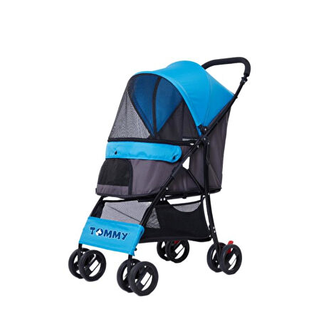 Tommy Evcil Hayvan Arabası Mavi 67*47*98cm Max 15kg