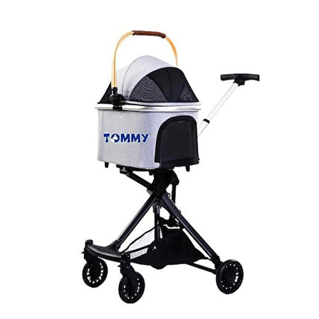 Tommy Gold Kedi Ve Köpek Gezdirme Arabası 110 cm (Gri)