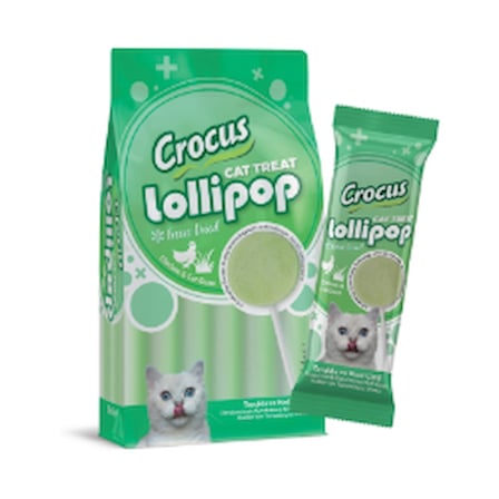 Crocus Tavuklu Ve Kedi Çimli Kedi Lolipop 10 lu paket ( 10x1,4 gr )