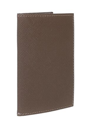 Cotton Bar Gri Deri Cüzdan