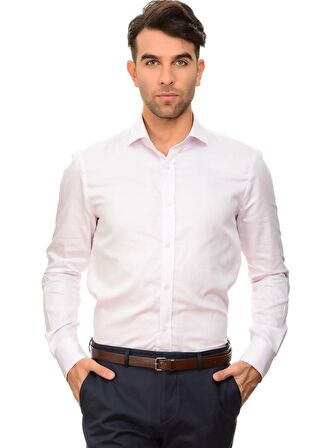 Cotton Bar Pembe Regular Fit  Gömlek