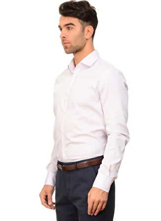Cotton Bar Pembe Regular Fit  Gömlek