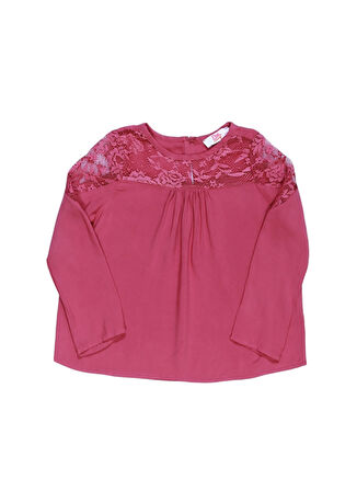 Pink&Orange Gül Kurusu Kız Çocuk Bluz