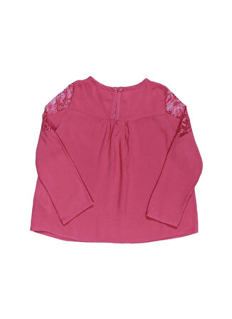 Pink&Orange Gül Kurusu Kız Çocuk Bluz
