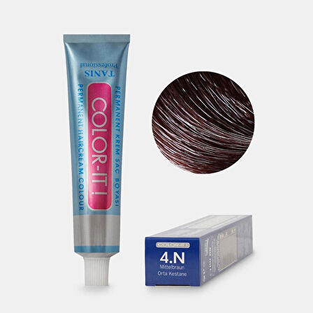 TANİS COLOR-IT Saç boyası 4N (Orta kestane)