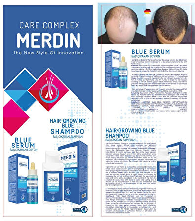 Merdin Saç Çıkaran Mavi Losyon (SERUM) (60 ML)