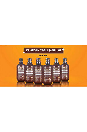 TANİS 6'lı Argan Yağlı Bakım Şampuanı (500 ML)