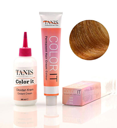 TANİS COLOR-IT (100 ML) Permanent Saç boyası Altın (Gold)