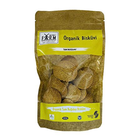Organik Tam Buğday Bisküvi (100 gr) - Secret Farm