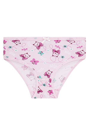 Kız Çocuk 5'li Paket Renkli Slip Külot