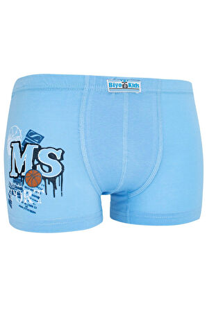 Erkek Çocuk Boxer 5 Li Paket Karışık Renk Baskılı Boxer