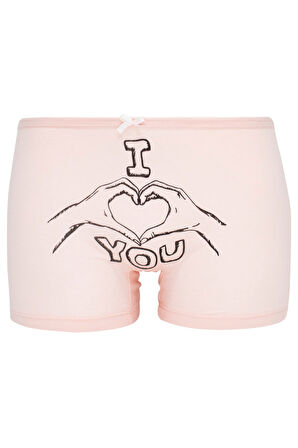 Kız Çocuk Boxer 5 Li Paket Karışık Renk Byo1825