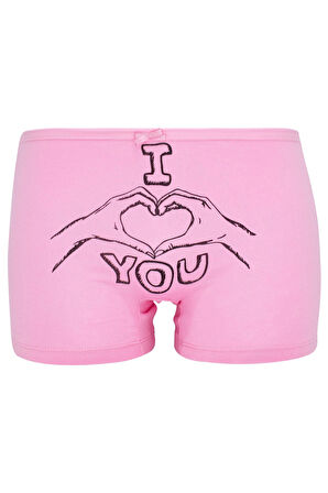 Kız Çocuk Boxer 5 Li Paket Karışık Renk Byo1825