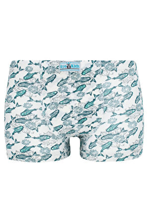 Erkek Çocuk 5li Paket Karışık Renk Baskılı Boxer