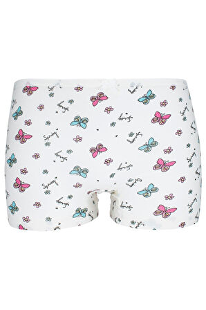 Kız Çocuk Boxer 5 Li Paket Karışık Renk Baskılı Boxer Byo1842