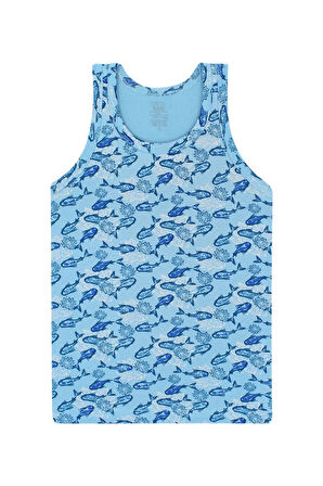 Erkek Çocuk Atlet 5 Li Paket Karışık Renk Baskılı Atlet