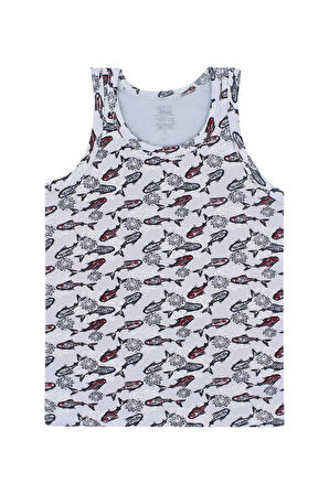 Erkek Çocuk Atlet 5 Li Paket Karışık Renk Baskılı Atlet