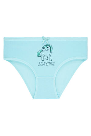 Kız Çocuk 5'li Paket Renkli Slip Külot - Unicorn -