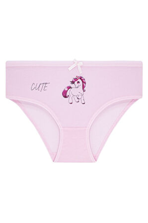 Kız Çocuk 5'li Paket Renkli Slip Külot - Unicorn -