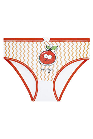 Kız Çocuk 5'li Paket Renkli Slip Külot - Sevimli Meyveler -