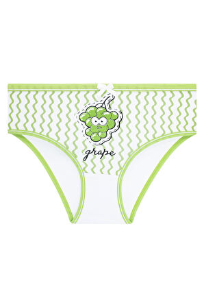 Kız Çocuk 5'li Paket Renkli Slip Külot - Sevimli Meyveler -