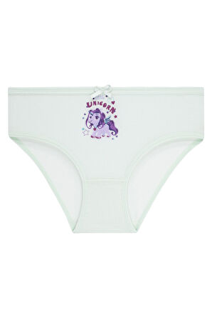 Kız Çocuk 5'li Paket Renkli Slip Külot - Unicorn -