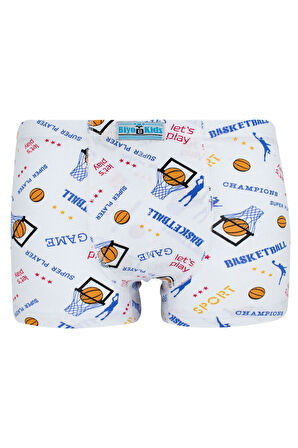 Erkek Çocuk Boxer 5 Li Paket Karışık Renk Baskılı Boxer