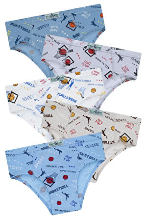 BYO 2488 5 Lİ SLİP KÜLOT - BASKETBOL