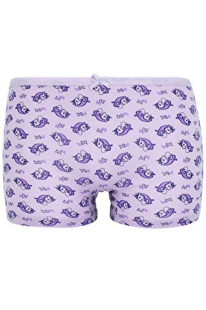 Kız Çocuk Boxer 5 Li Paket Karışık Renk Byo3230