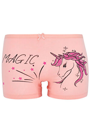 Kız Çocuk Boxer 5 Li Paket Karışık Renk Byo3230