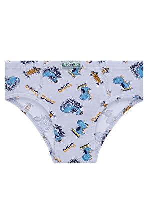 Erkek Çocuk 5'li Paket Renkli Slip Külot - Sevimli Dinolar -