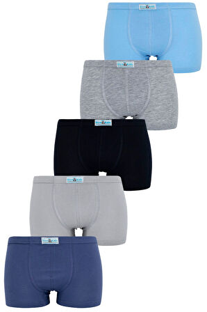 Erkek Çocuk Boxer 5 Li Paket Karışık Renk Boxer Byo2607