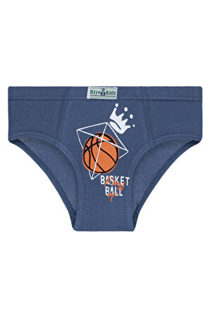 Erkek Çocuk 5'li Paket Renkli Slip Külot - Basketbol -