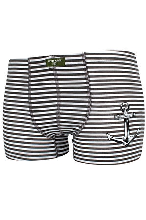 Erkek Çocuk Yelken Baskılı 5 Li Paket Karışık Renk Boxer 2720
