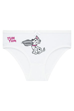 Kız Çocuk 5'li Paket Renkli Slip Külot - Sevimli Köpekler -